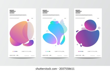 Illustration vector graphic of design element liquid shape abstract background illustration for poster, banner, print, fabric and social media story