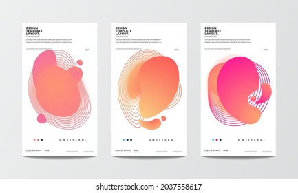 Ilustración vectorial gráfico de elementos de diseño líquido forma de ilustración de fondo abstracto para afiche, banner, impresión, tela y historia de medios sociales