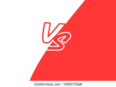 Illustration vector graphic design of lettering versus. Design good for sports info or etc
