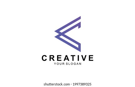 Ilustración vectorial gráfico de la letra del logotipo de diseño C simple gradiente con concepto moderno. Icono de letra creativa C. gradientes.
