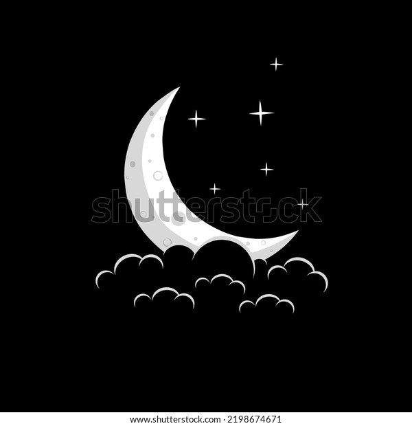 Illustration Vector Graphic Design Night Sky Stock Vector (Royalty Free ...