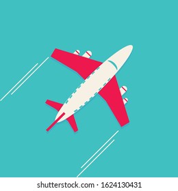 Illustration vector graphic design of plane on white green background. Great for your business, web, mobile app, ect.