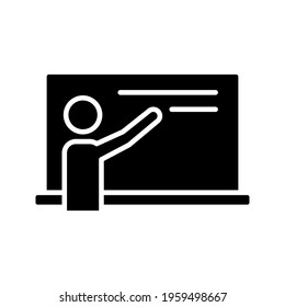 Illustration Vector graphic design of teacher icon