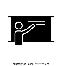 Illustration Vector graphic design of teacher icon