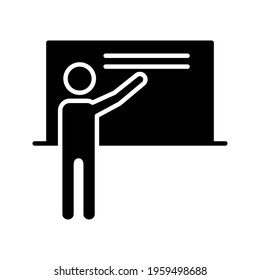 Illustration Vector graphic design of teacher icon