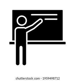 Illustration Vector graphic design of teacher icon