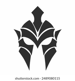 illustration vector graphic of design tribal art gladiators helmet