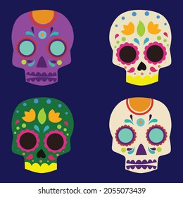 Illustration vector graphic of dia de la muertos, Mexico festival