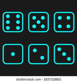 Illustration vector graphic of dice icon