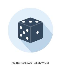 Illustration Vector Graphic of Dice Icon.