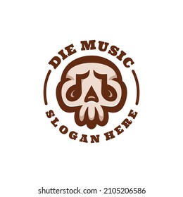 Illustration vector graphic of Die Music, good for logo design
