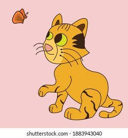 gráfico vectorial de ilustración de 
diferentes tipos de poses de gatos. esta imagen apta para pegatinas, camisetas, libro de dibujo, libro infantil, etc.