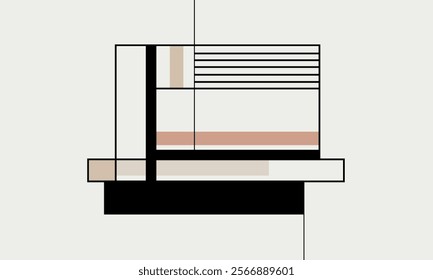 illustration vector graphic of digital abstract background