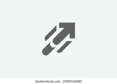 Illustration vector graphic of digital arrow move. Good for logo
