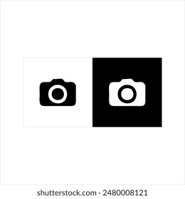 Illustration Vektorgrafik-Grafik des Digitalkamera-Symbol, Schwarz-Weiß