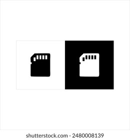 Illustration vector graphic of digital camera symbol icon, black and white