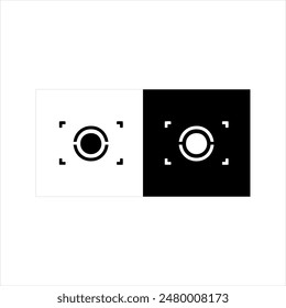 Ilustración Vector gráfico de la cámara digital, blanco y negro