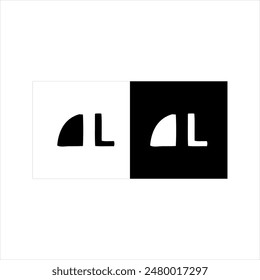 Illustration vector graphic of digital camera symbol icon, black and white