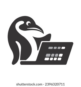 Illustration vector graphic of Digital Penguin Logo