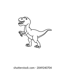 Illustration vector graphic of the dinosaur. Perfect for children's books, etc.