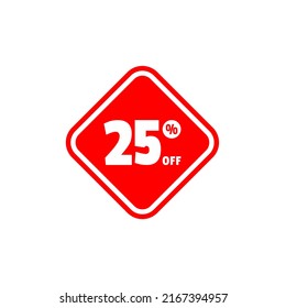 Illustration Vector Graphic of Discount 25%