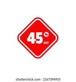 Illustration Vector Graphic of Discount 45%