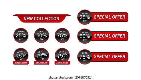 Gráfico vectorial de ilustración de descuento
apto para la empresa de compra y venta