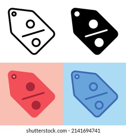 Illustration vector graphic of Discount Icon. Perfect for user interface, new application, etc