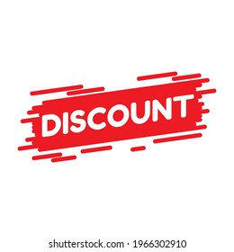 Illustration, Vektorgrafik von Discount-Text flach Design gut für die Einzelhandelswerbung