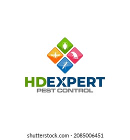 Illustration vector graphic of disinfection service and pest control logo design template