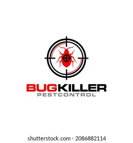 Illustration vector graphic of disinfection service and pest control logo design template