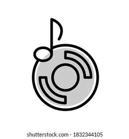 Ilustración Gráfico vectorial del icono de disco
