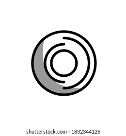 Illustration Vektorgrafik des Disk-Icons