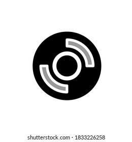 Ilustración Gráfico vectorial del icono de disco