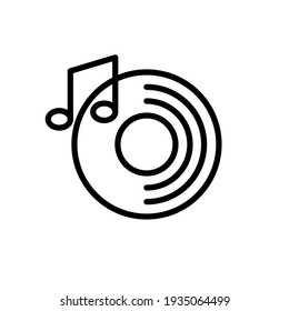 Ilustración Gráfico vectorial del icono de disco
