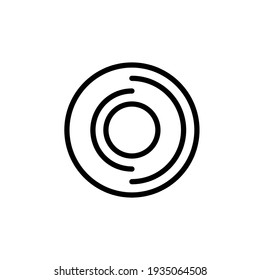 Illustration Vector graphic of disk icon