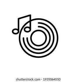 Illustration Vector graphic of disk icon