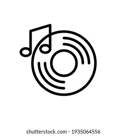 Illustration Vector graphic of disk icon