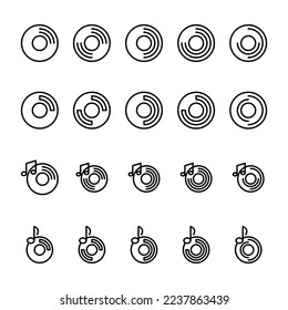 Illustration Vector Graphic of Disk icon