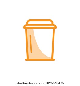 Illustration Vector graphic of disposable icon. Fit for coffee, drink, takeaway etc.