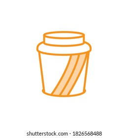 Illustration Vector graphic of disposable icon. Fit for coffee, drink, takeaway etc.