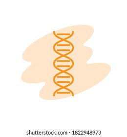 Illustration Vector graphic of DNA icon. Fit for science, genetic, biology etc.