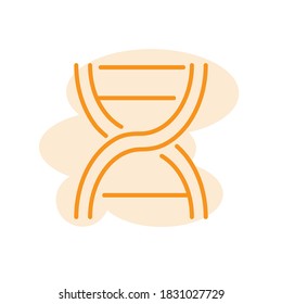 Illustration Vector graphic of DNA icon template