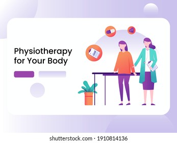 Illustration Vector Graphic of Doctor and People with Healthy Lives activity set, this illustration perfect for website, landing page, web, app, and banner