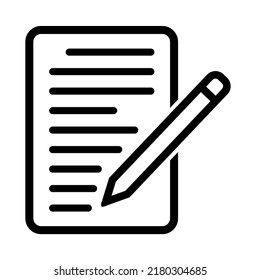 Illustration Vector Graphic of document, edit file, pen text, note icon