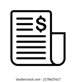 Illustration Vector Graphic of Document, file, newspaper Icon