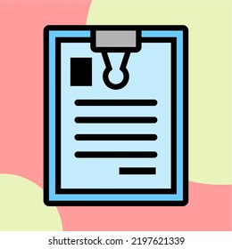 Illustration Vector Graphic of Document, file, research Icon