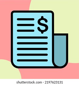 Illustration Vektorgrafik von Dokument, Datei, Zeitungssymbol