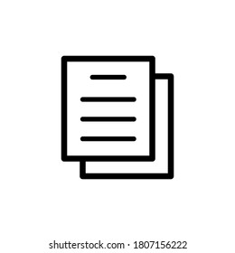 Illustration Vector graphic of document icon. Fit for office, contract, agreement, file etc.