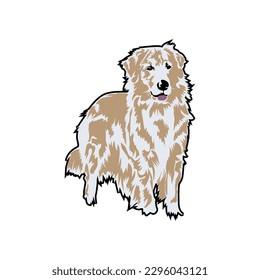 Gráfico vectorial de ilustración del logotipo de perro